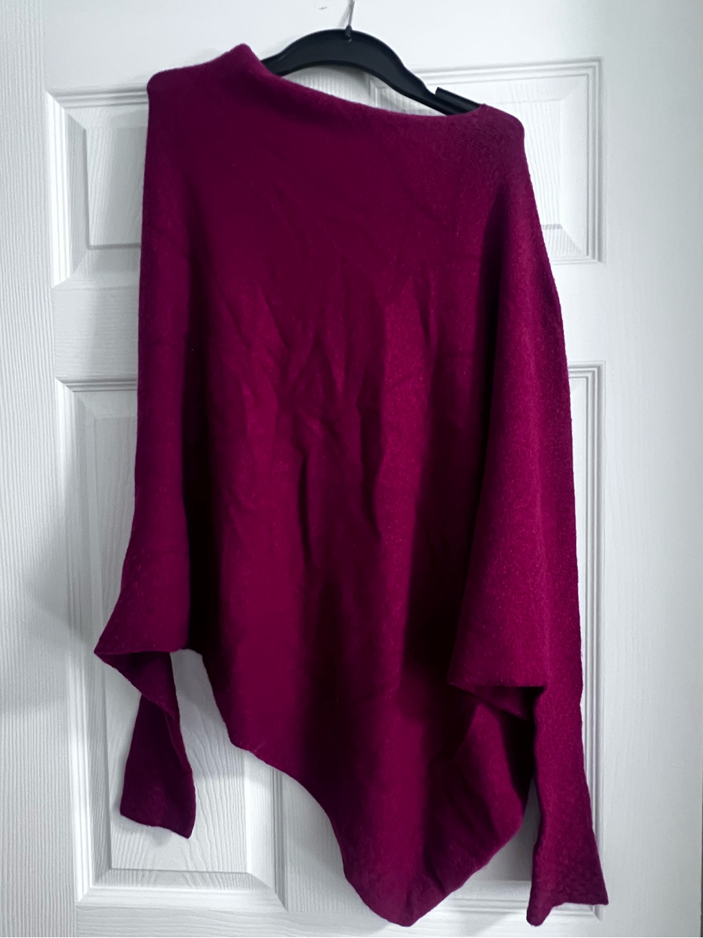 Like New Jaki London Asymmetric Draped | Burgundy | Seamless Knit Size: S/M — image 3 of 8